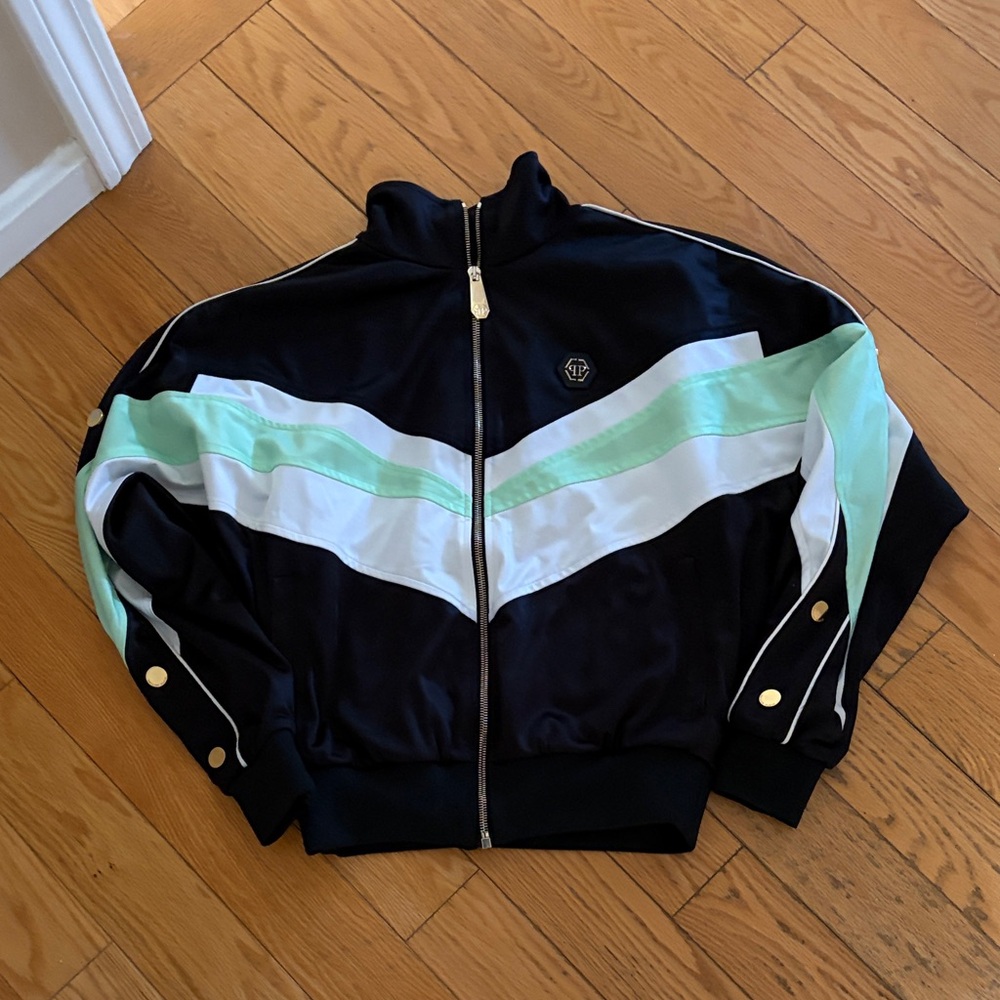 Philip Plein Track Suit with Mint & White Stripes